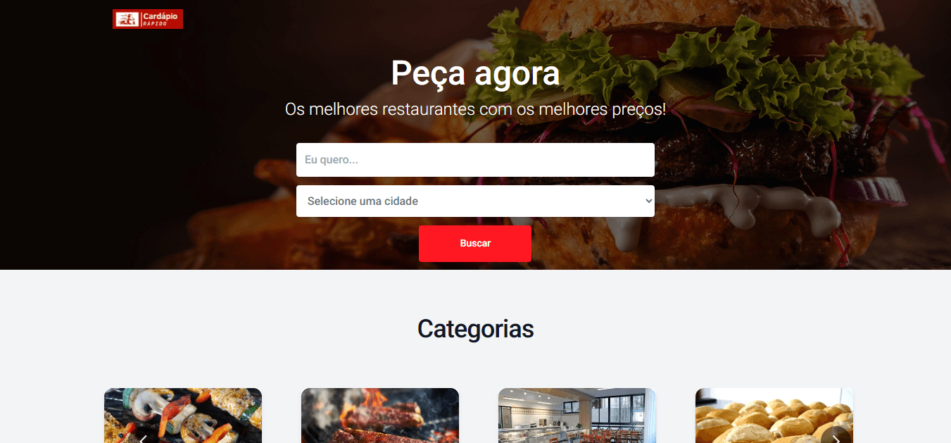 Imagem do projeto Cardápio Rápido